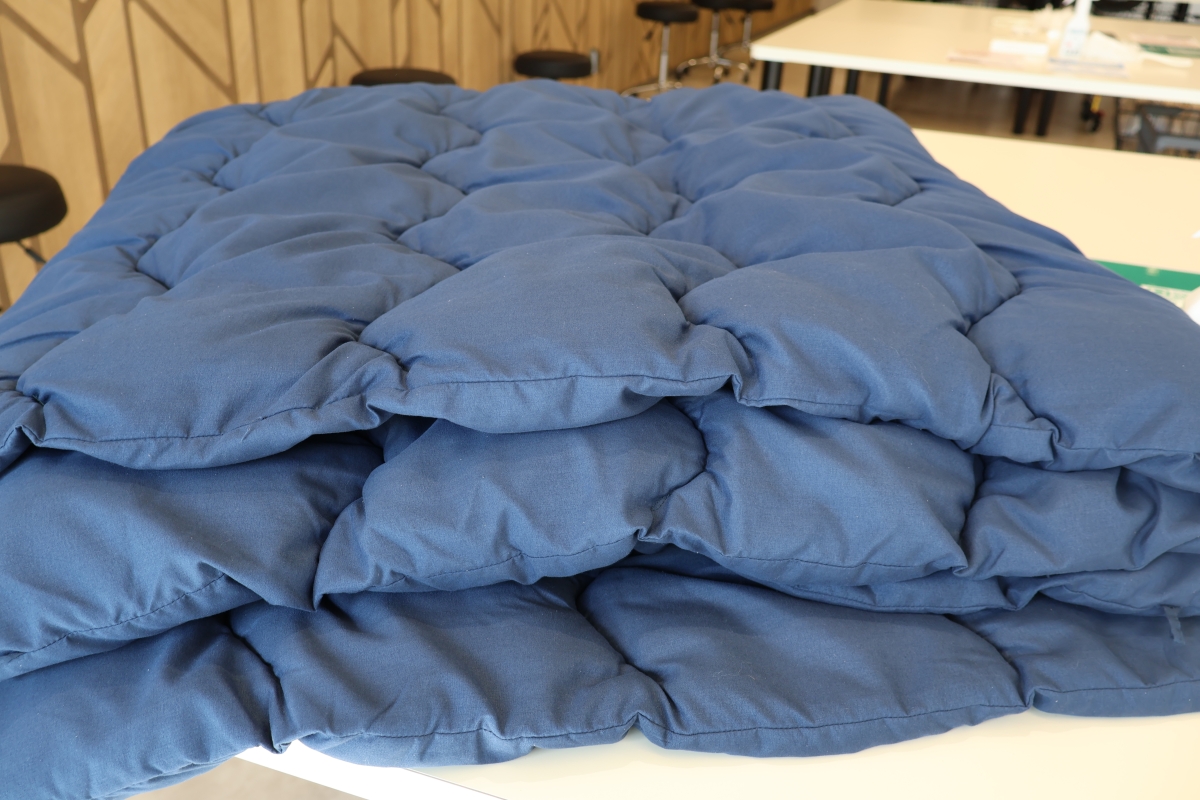 コインランドリー後の布団