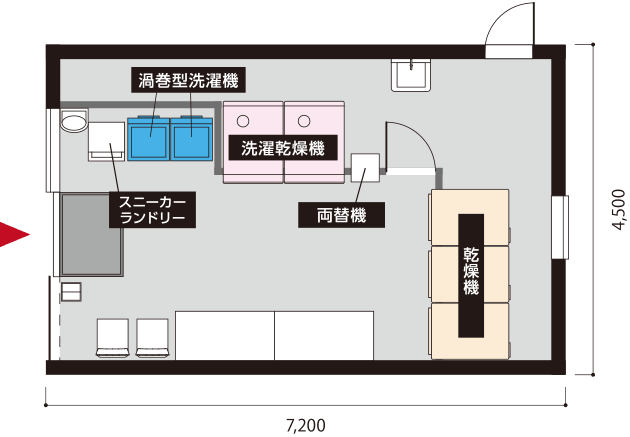 AQUA 10坪プラン 店内見取り図