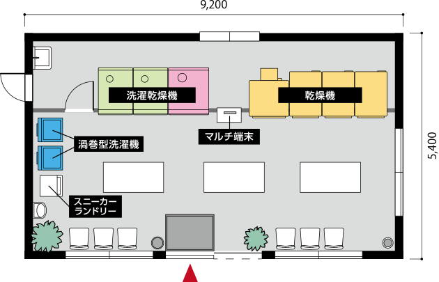 AQUA 15坪プラン 店内見取り図