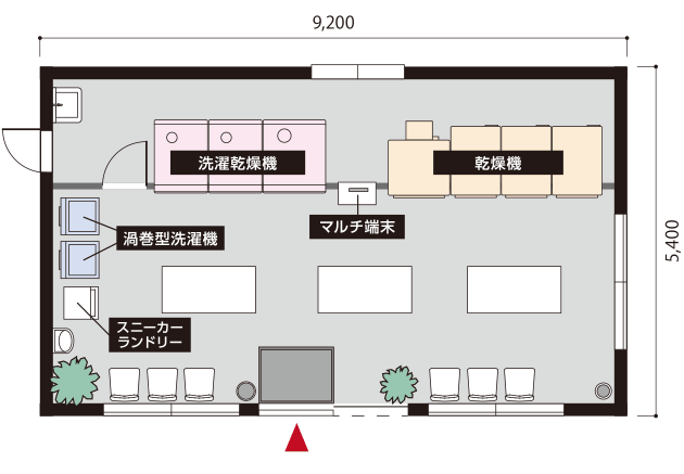 AQUA 15坪プラン 店内見取り図