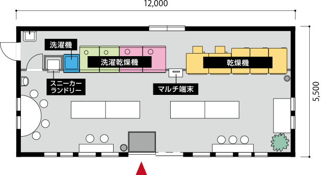 AQUA 20坪プラン 店内見取り図