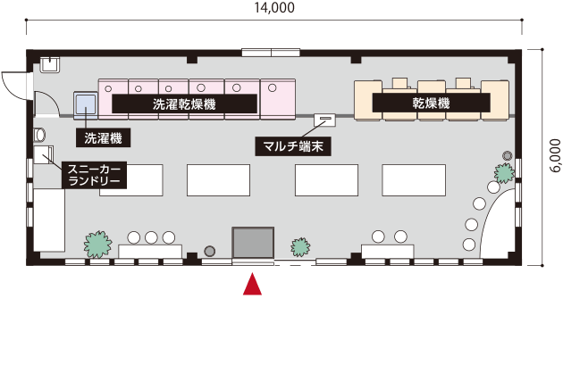 AQUA 25坪プラン 店内見取り図