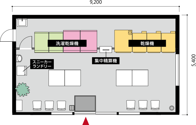 TOSEI 15坪プラン 店内見取り図