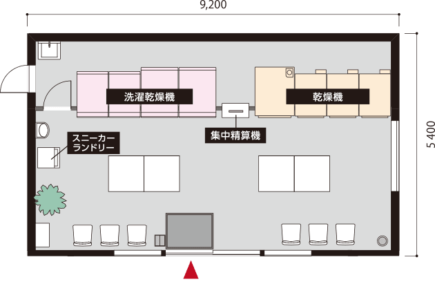 TOSEI 15坪プラン 店内見取り図