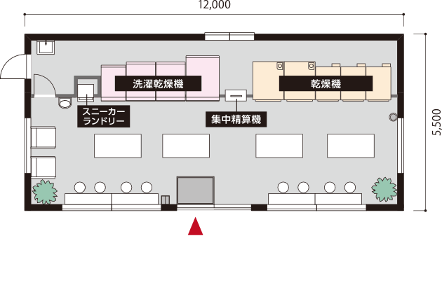 TOSEI 20坪プラン 店内見取り図