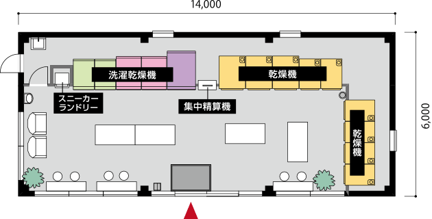 TOSEI 25坪プラン 店内見取り図