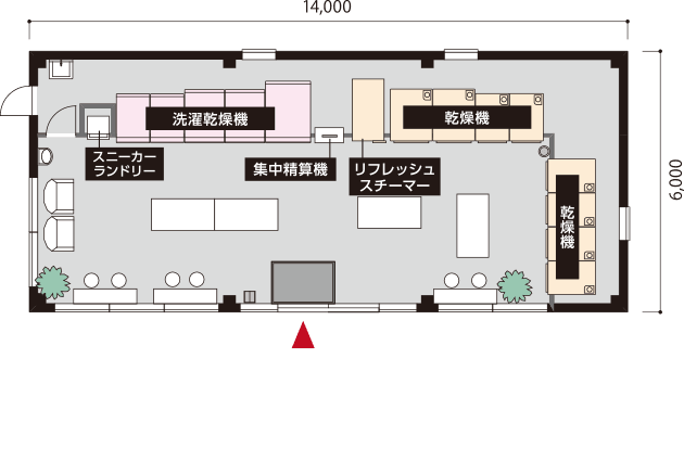 TOSEI 25坪プラン 店内見取り図